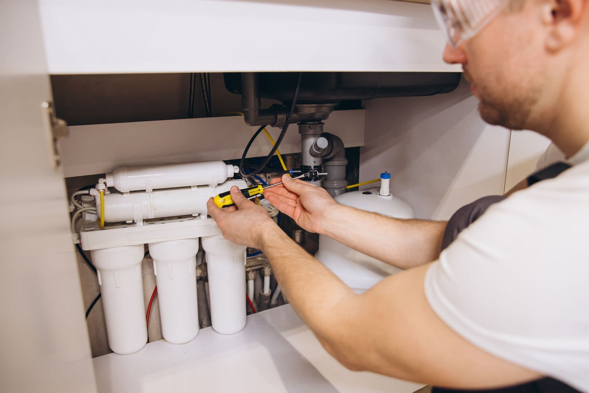 Professional water system installation